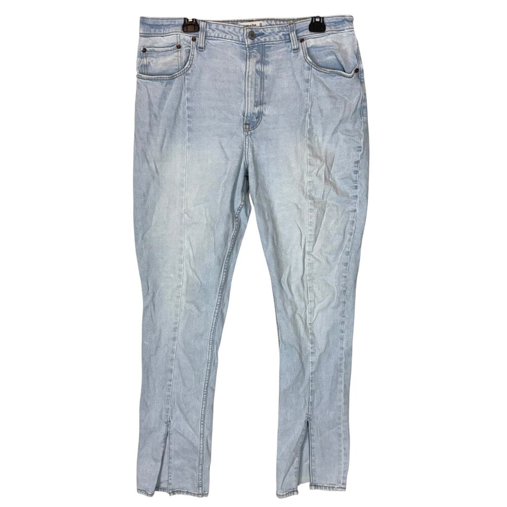 Abercrombie & Fitch Curve Love Jeans Womens 33/16L Blue High-Rise The‎ Skinny
